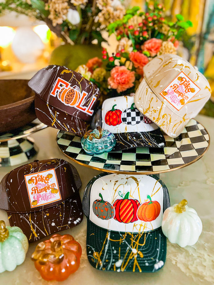 HALLOWEEN AND FALL TRUCKER HATS
