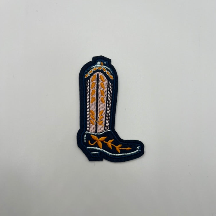 Navy and Orange Boot