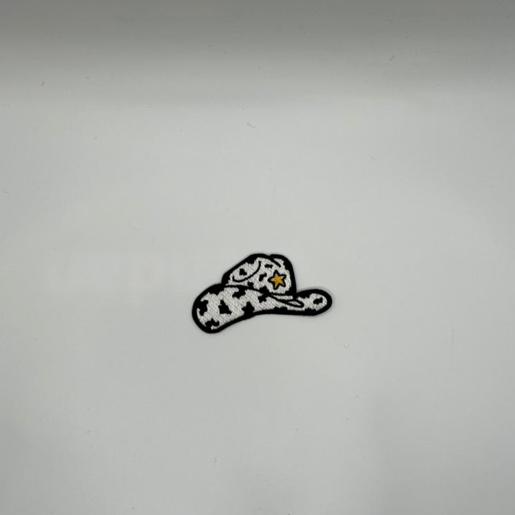 Black White Sheriff Cowboy Hat