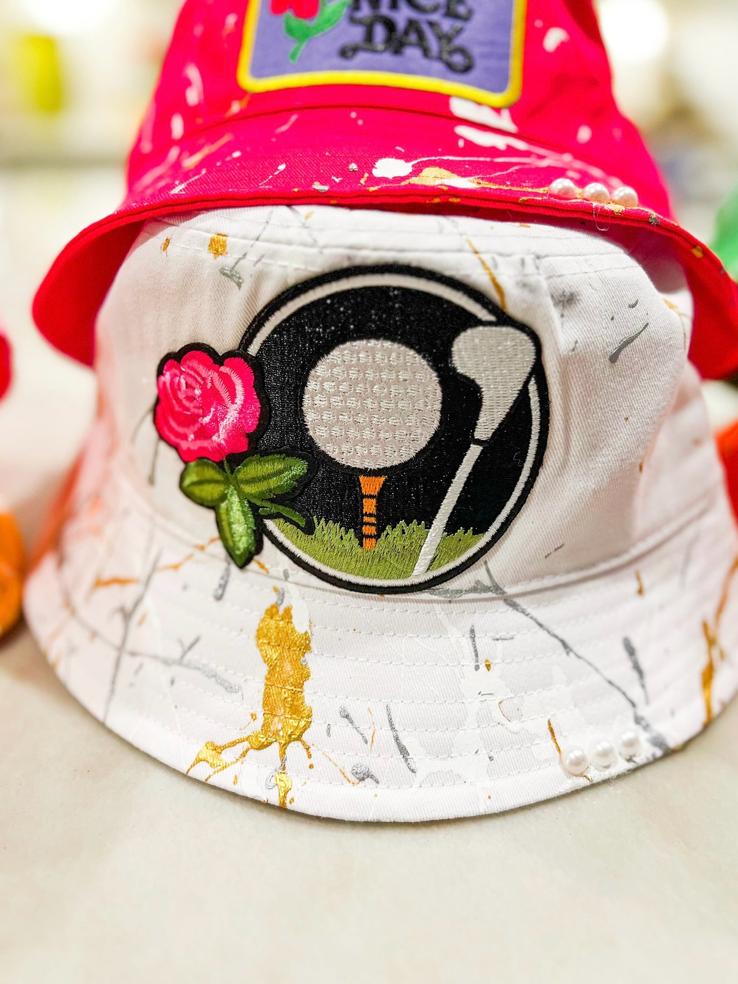 Fore The Gals Bucket Hat- White