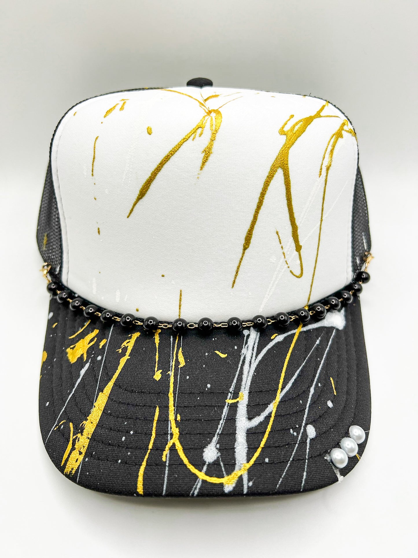 Pearl Trucker Hat Chains