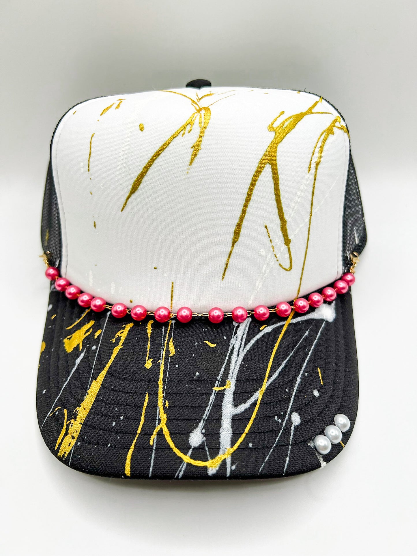 Pearl Trucker Hat Chains