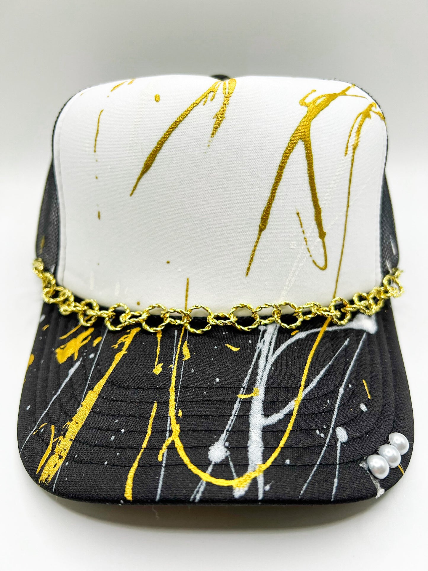 Round Links Gold Hat Band