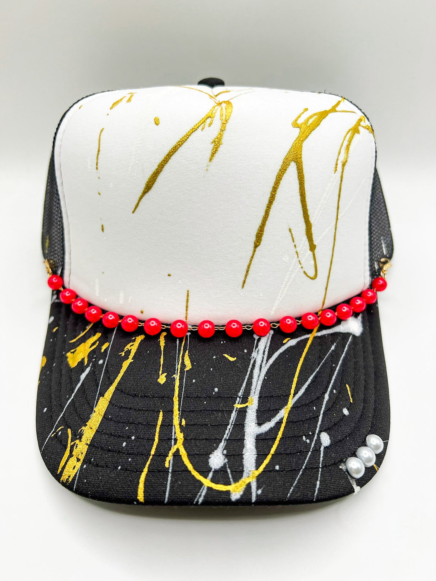 Pearl Trucker Hat Chains