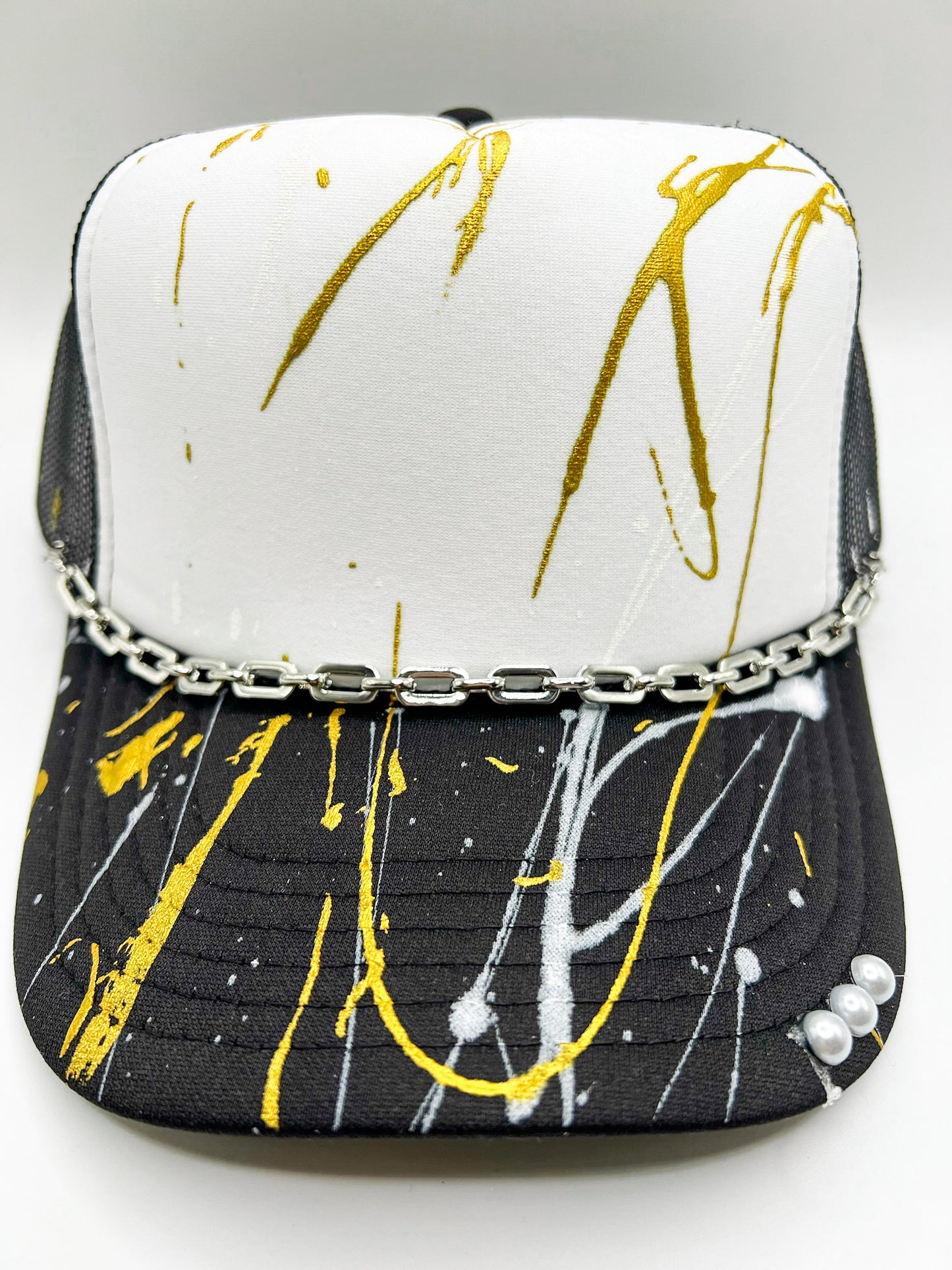 Silver Link Hat Chain