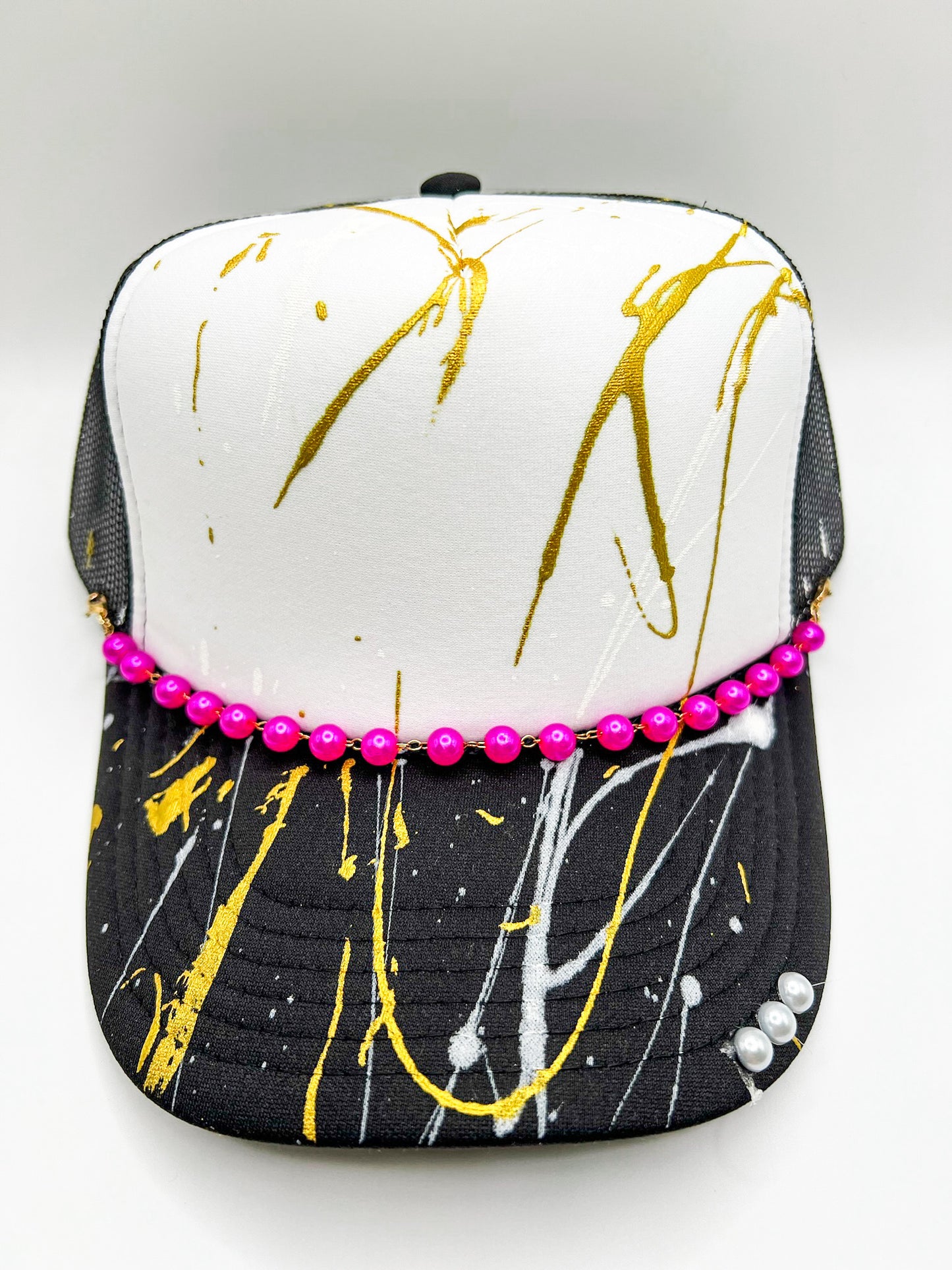 Pearl Trucker Hat Chains