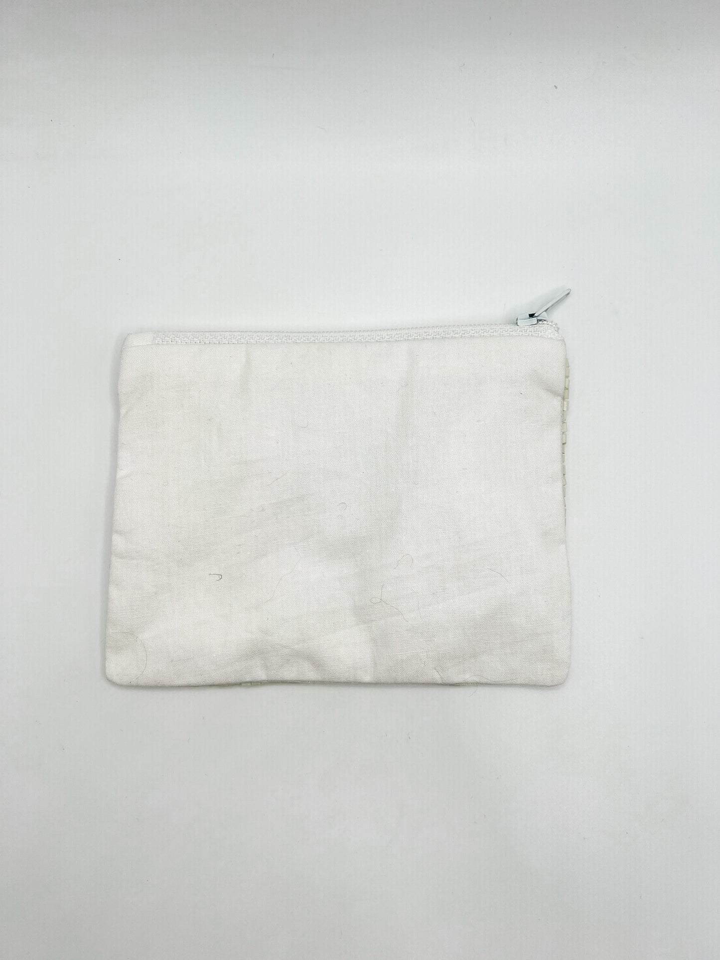 Beaded Coin Wallet- White Lobster