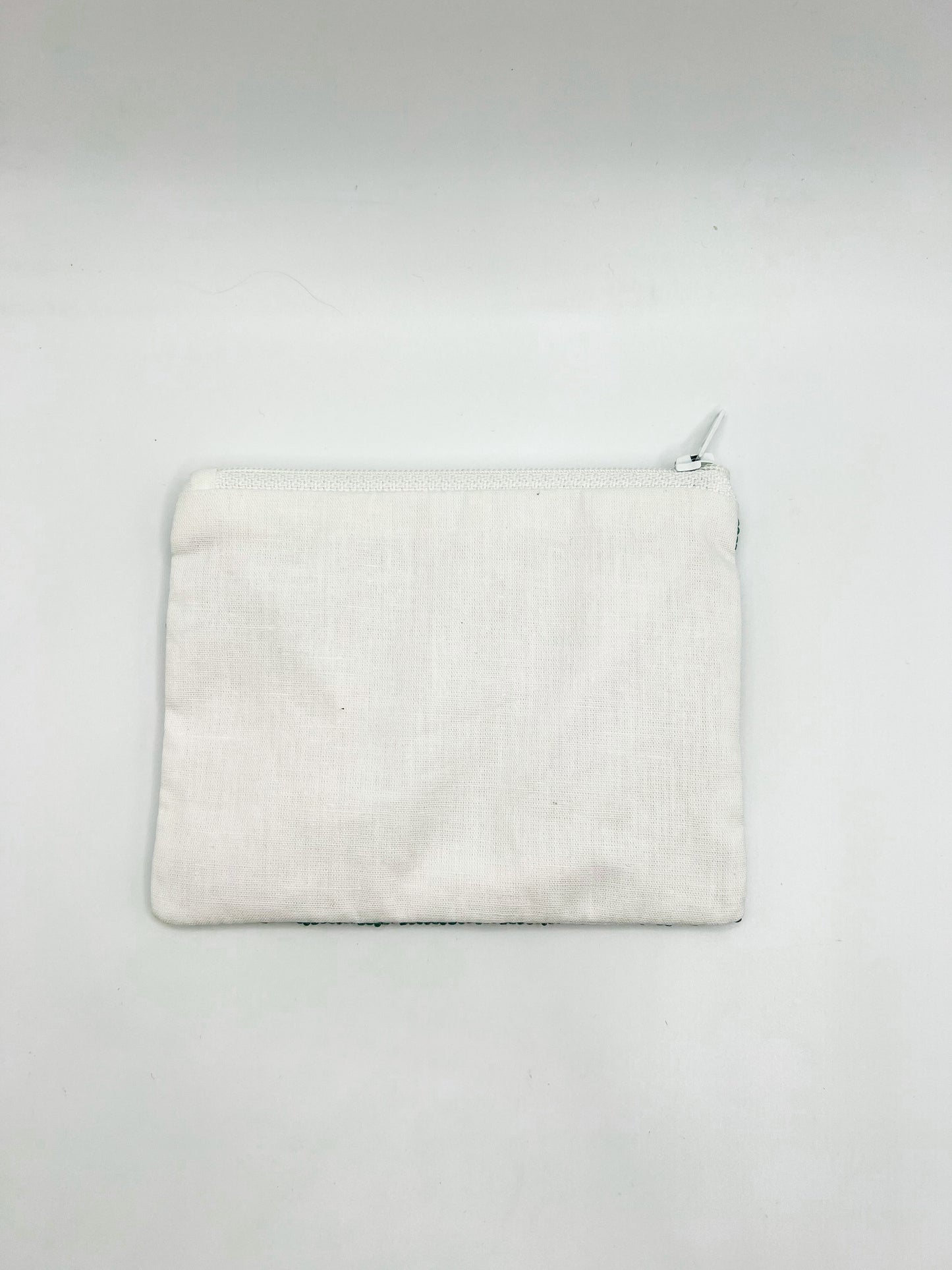 Beaded Coin Wallet- Green Stay Cool
