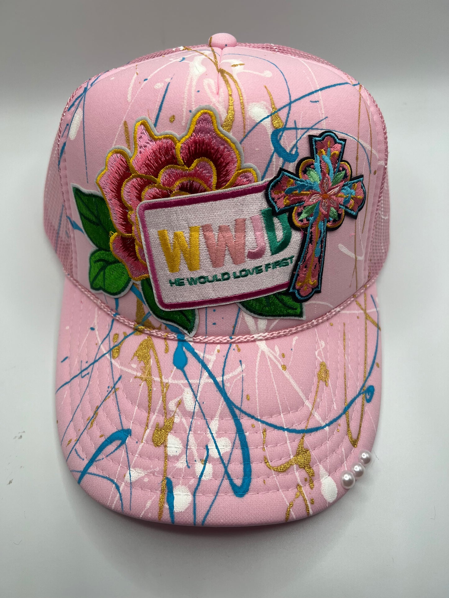 WWJD Pink Flower