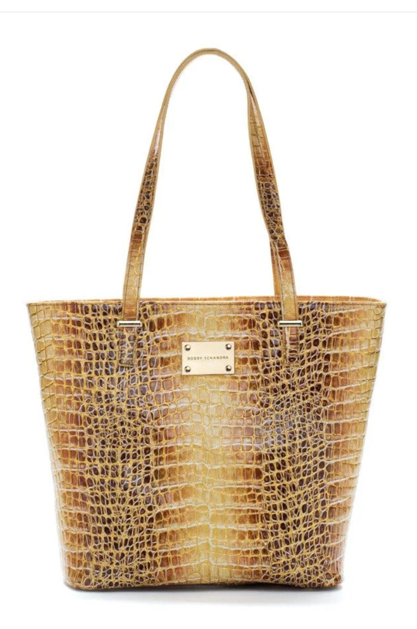 Honey and Gold Leather Tote