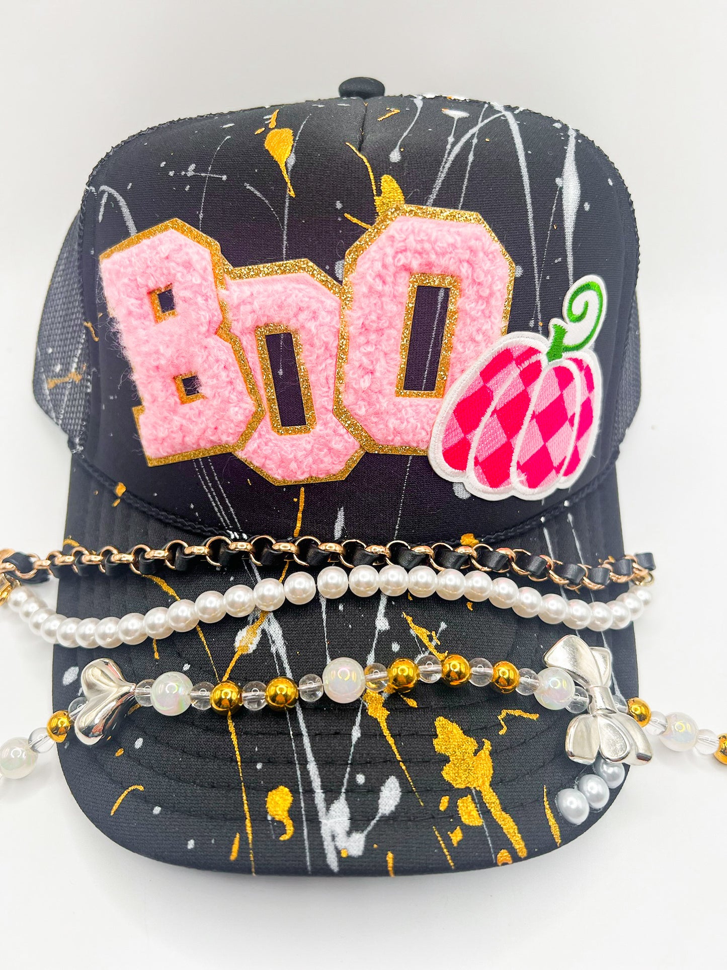 BOO Pumpkin in Pink - Trucker Hat
