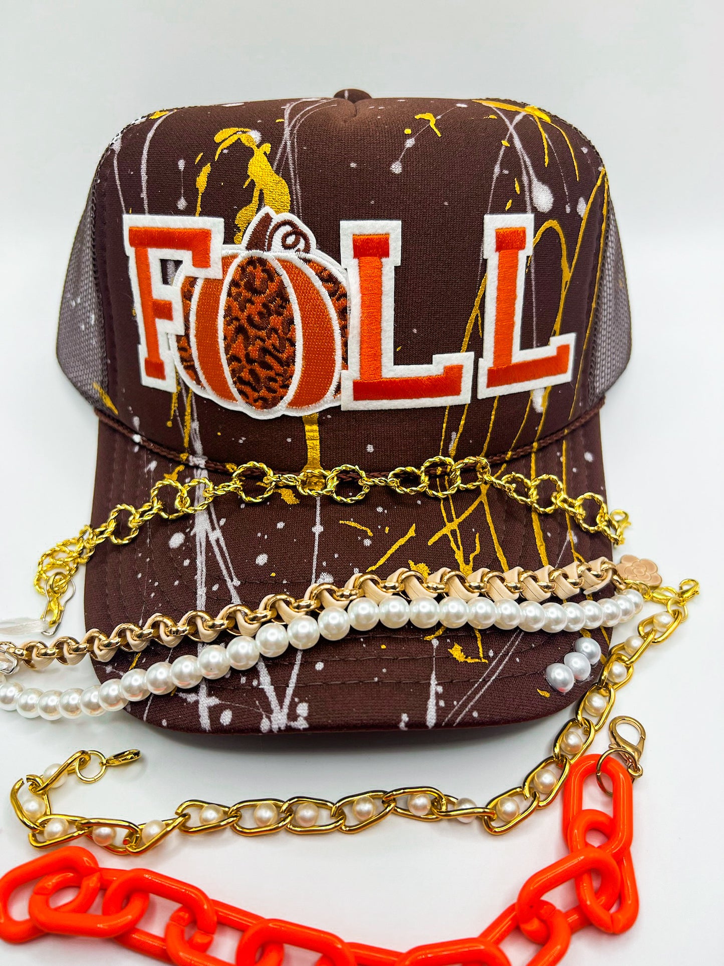 FALL Pumpkin - Brown Trucker Hat