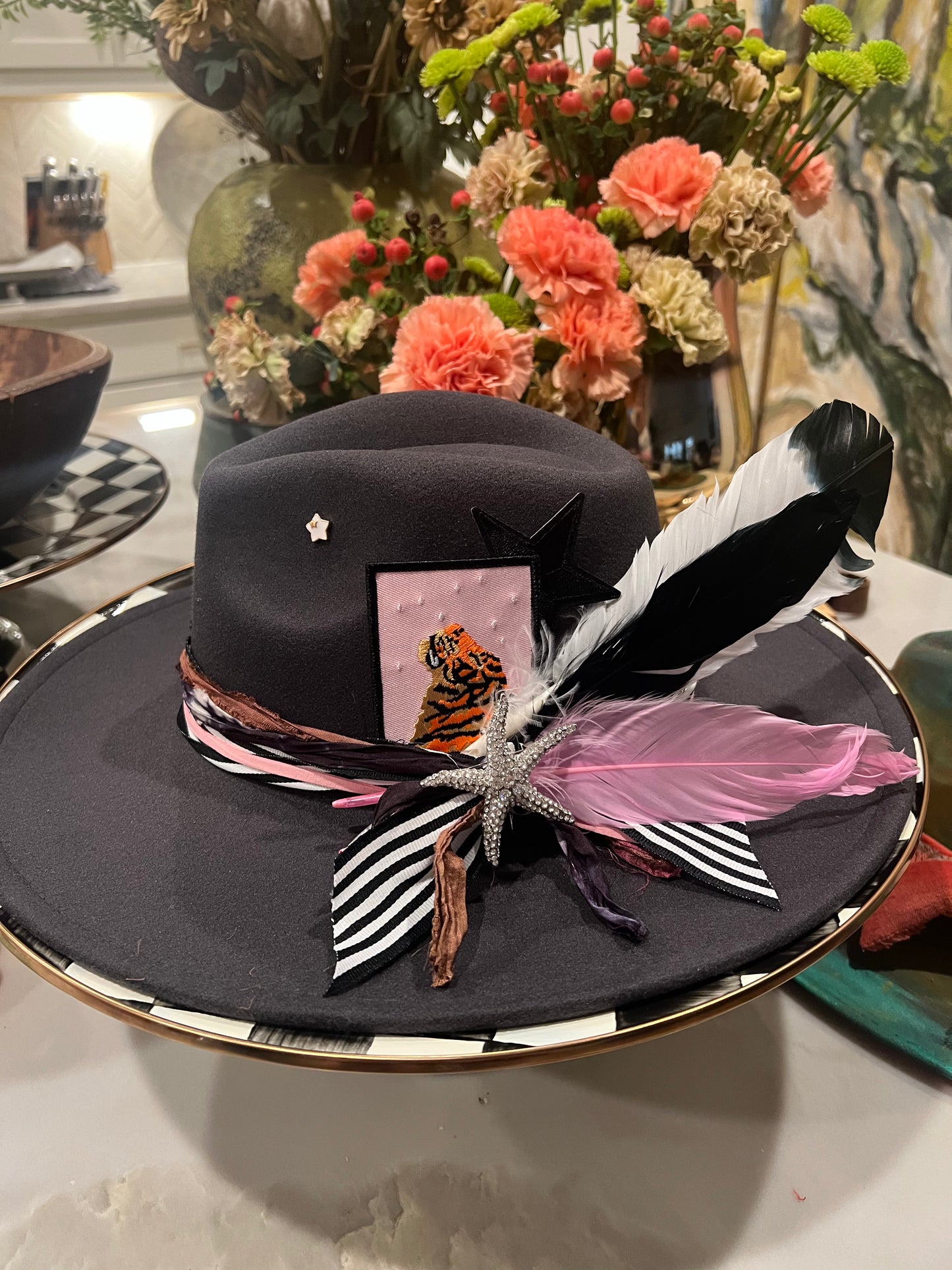 Dreaming Tiger Wide Brim, Black
