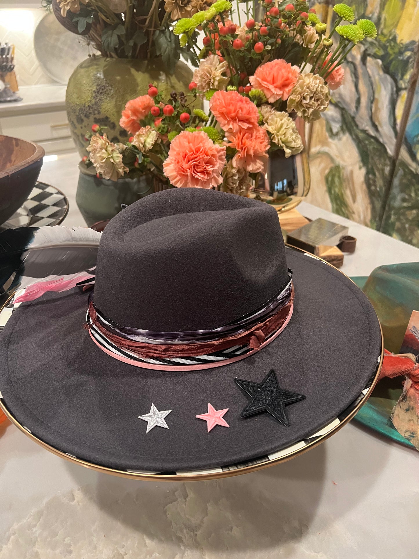 Dreaming Tiger Wide Brim, Black