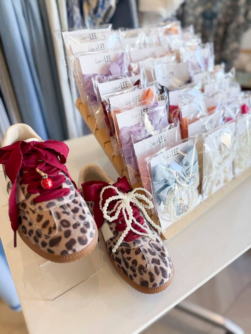 Gingham Shoe Charms and Lace Sets Sneaker Charm Sets