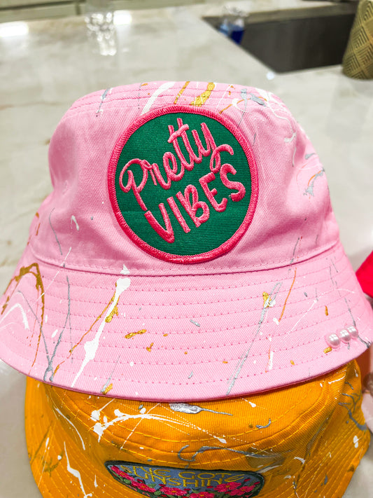 Pretty Vibes Bucket Hat- Light Pink