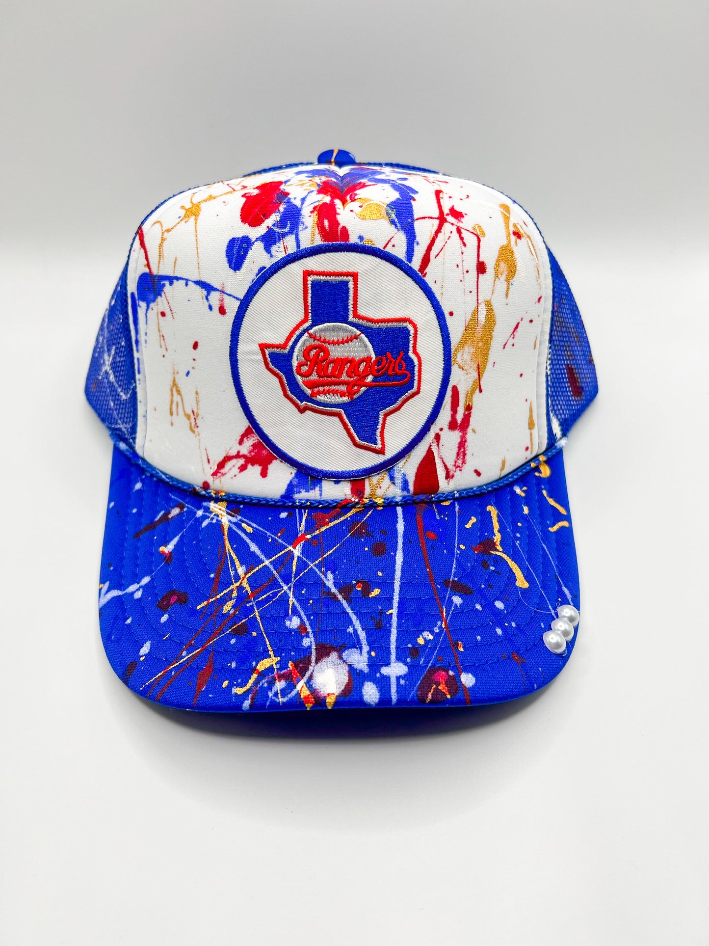 Rangers Logo Trucker- Royal Blue/White