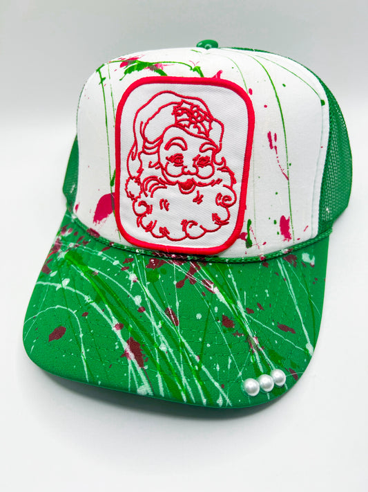 Red Santa Patch Hat