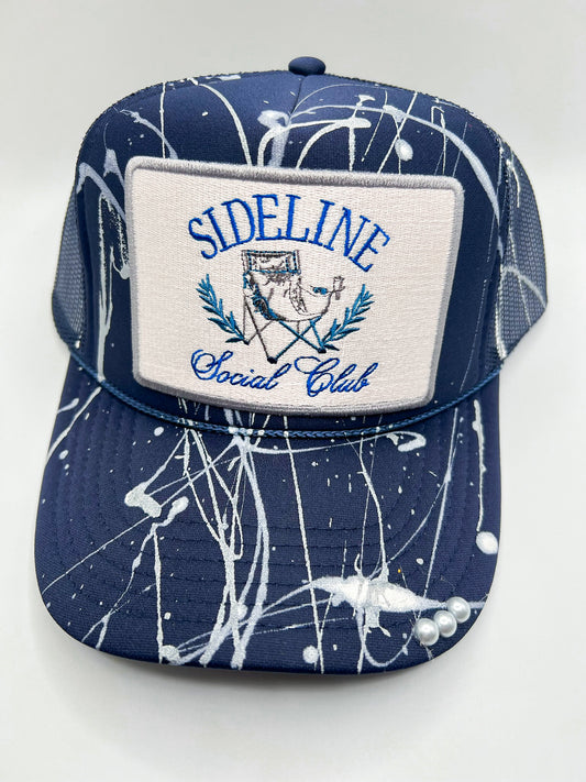 Sideline Social Club - Navy with Silver