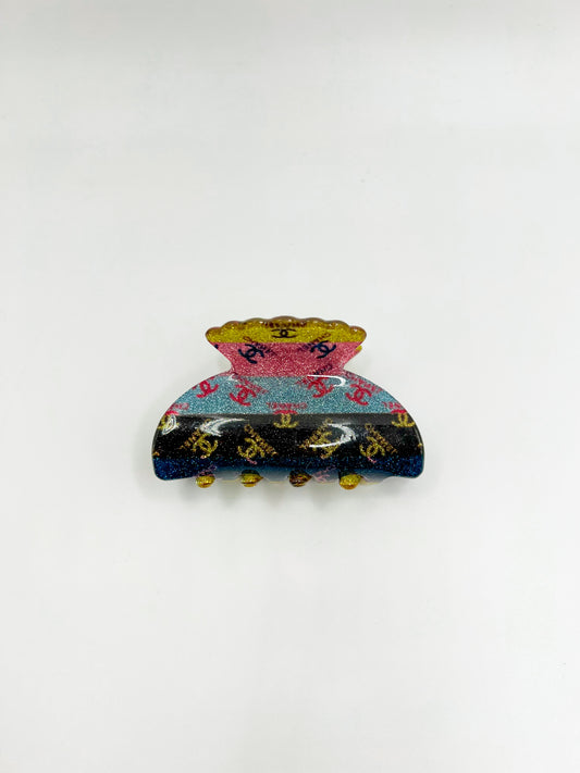 Mini Hair Clip- Colorblock