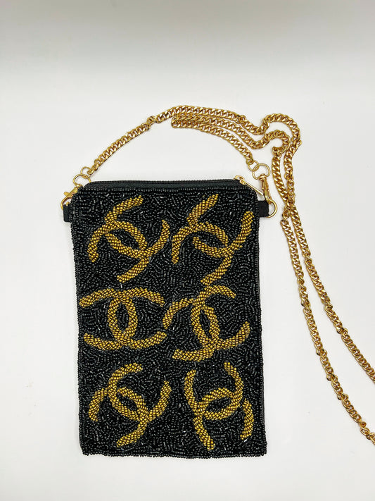 Rectangle Beaded Crossbody- CC