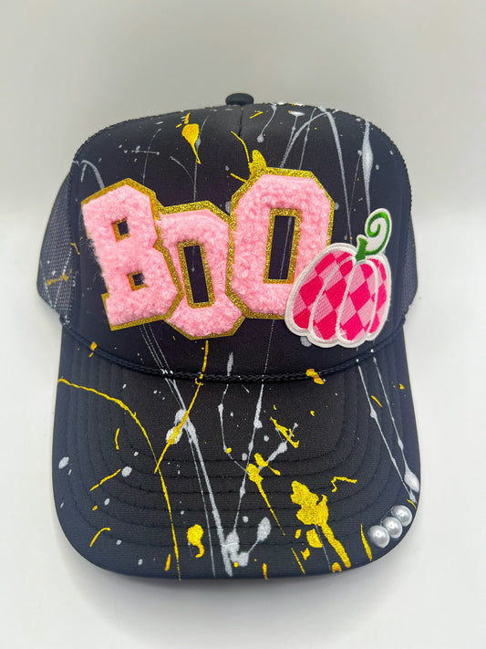 BOO Pumpkin in Pink - Trucker Hat